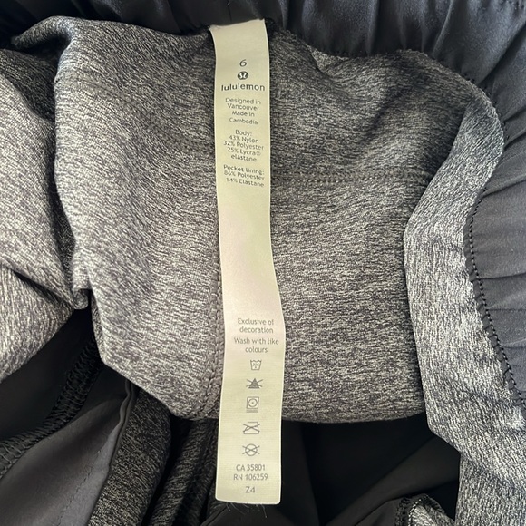 Lululemon On The Fly Pant Size 6 Gray - Picture 6 of 6